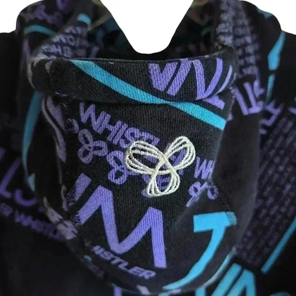 Aritzia TNA hoodie cotton blend sweatshirt Whistler ski snowboard black  wm L - Picture 10 of 12